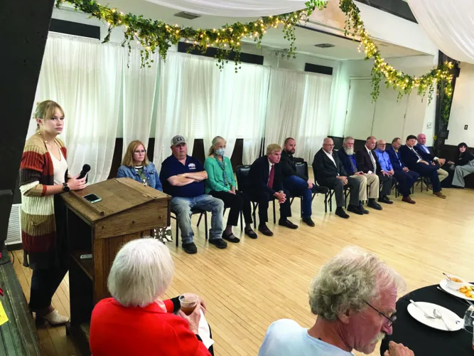 Candidates spoke in Marietta about a number of issues facing Ohio